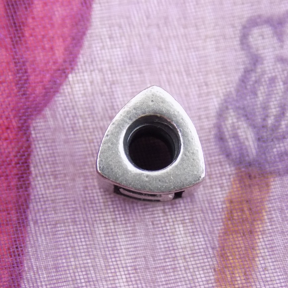ALE PANDORA 925, "T" 3 SIDED DESIGN BEAD CHARM - Picture 5 of 8